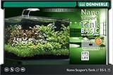 Dennerle Nano Scapers Tank Basic Mini Aquarium mit Panoramascheibe 55 l - 3